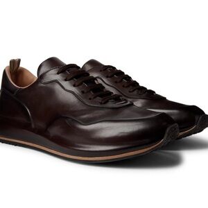 Officine Creative Race Lux Brown Leather Sneakers Shoes size 46 EU $560 new